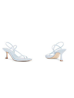 Steve Madden Locke blue Leather Slingback Sandals Size 7.5 NIB $99msrp